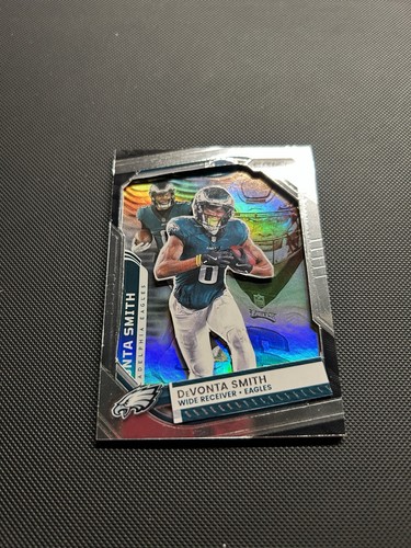 Devonta Smith Philadelphia Eagles Holo Reflective One Of One Football Card - Picture 8 of 8