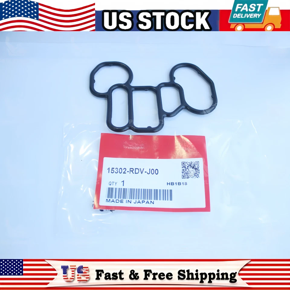 OEM Oil Filter Base Housing Gasket For 2005-2017 Honda Odyssey 15302-RDV-J00 - Image 2 of 4