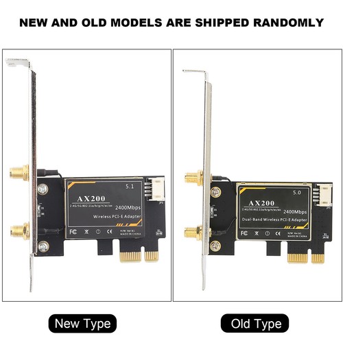 For AX200 5G WiFi Card Dual Band BT 5.1 PCIE Wireless Card With Antenna FY - Afbeelding 19 van 23