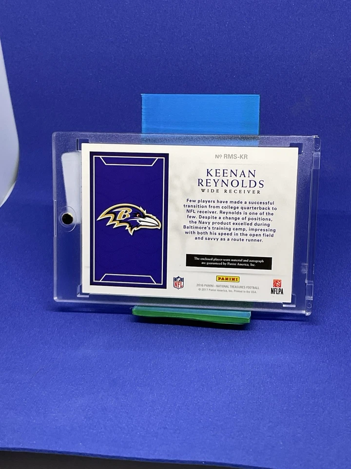 2016 National Treasures Keenan Reynolds Patch Auto Bookend 5/5🔥 - Image 2 of 2