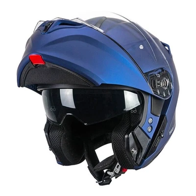 Casque Modulaire Ouvrable CGM 568 BER Mono Bleu Satiné Mat Taille XS à XXL - Photo 1/4