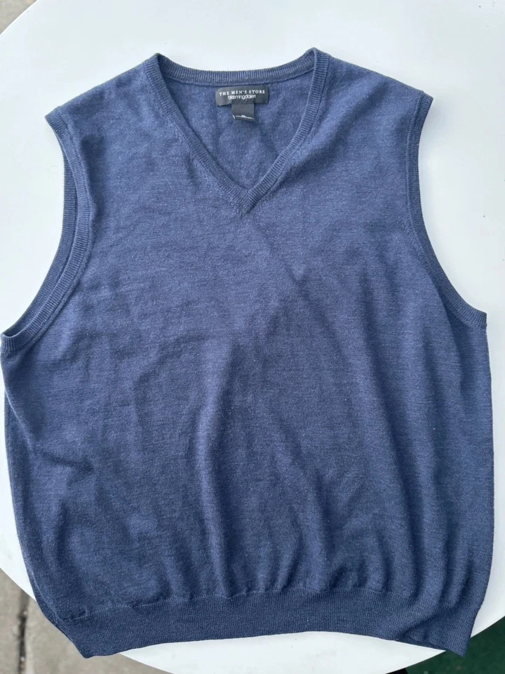 Chaleco azul marino Bloomingdale’s The Mens Store talla XL Foto 2 de 4