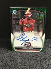 Elijah Green 2023 Bowman Chrome Green Grass Refractor Auto /99 #CPA-EG