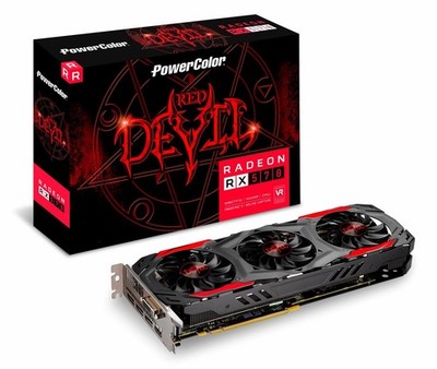 PowerColor Radeon RX 570 4GB GDDR5 中古 PowerColor Red Devil Radeon RX 570 4GB GDDR5 Graphics Card