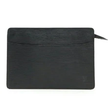 Louis Vuitton Epi Pochette Homme Clutch Men Black One Size
