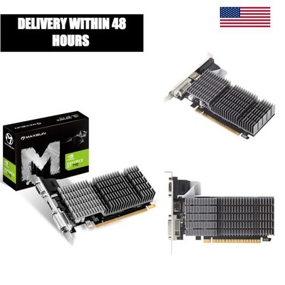 Maxsun GeForce GT 710 2GB GDDR3 Low Profile Graphics Card HDMI DVI VGA
