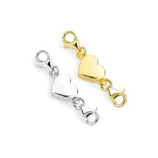 Strong Magnetic Ball Heart Cylinder Lobster Claw Lock Clasps Hook Extender Gold