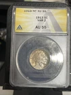 1913 Buffalo Nickel Variety Two Au 55 Anacs Coin
