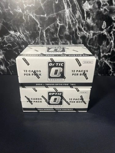 2 Box Lot - 2024 Panini Donruss Optic Football Value Boxes NFL / Factory Sealed