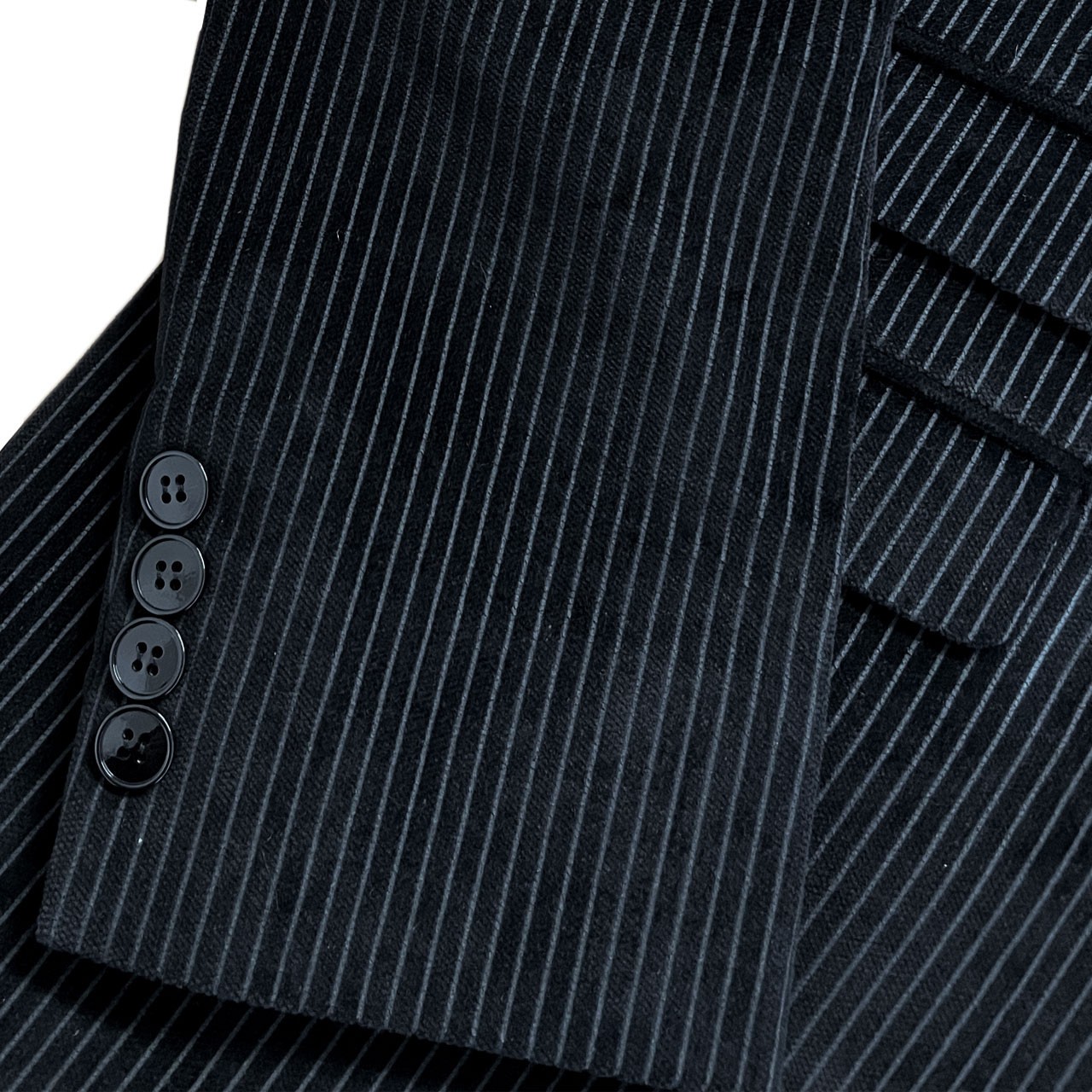 MADCAP ENGLAND MENS RETRO VELVET PINSTRIPE BLAZER JACKET 60s 70s MOD SERGE MC536 image 6