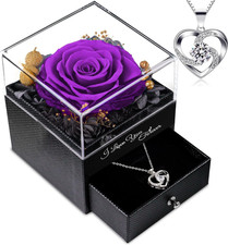 Preserved Real Rose Gifts for Women, Birthday Gifts for Girlfriend Mom Wife