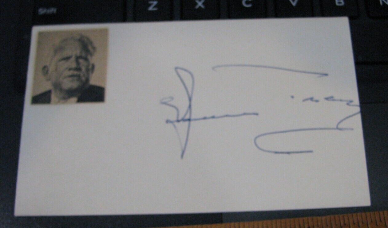Spencer Tracy Autograph on Card Hollywood Actor eBay