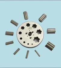 Disc Cutter 6 Petal Flower Shape | Set of 10 punches | 6mm to 31mm |