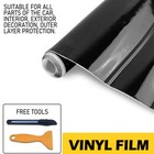 Auto Accessories Gloss Black Wrap Vinyl Film Car Interior Wrap Stickers w/ tools