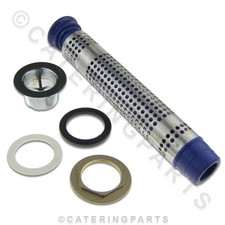 300mm COMMERCIAL SINK WASTE PLUG AND STRAINER KIT 70MM FLANGE 48MM VTE3018EURO