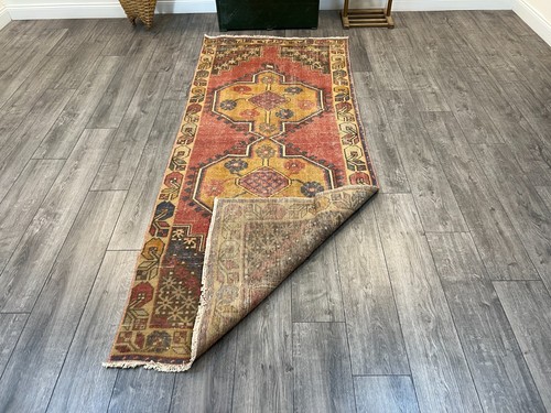 Runner Rug, Handmade Rug, Hallway Rug, Carpet, Woven Wool Rug, 3.5 x 8.5 ft - Picture 10 of 10