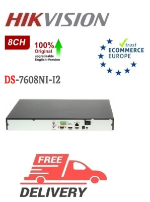 Hikvision DS-7608NI-I2 8-ch 1U 4K NVR HDMI and VGA interfaces