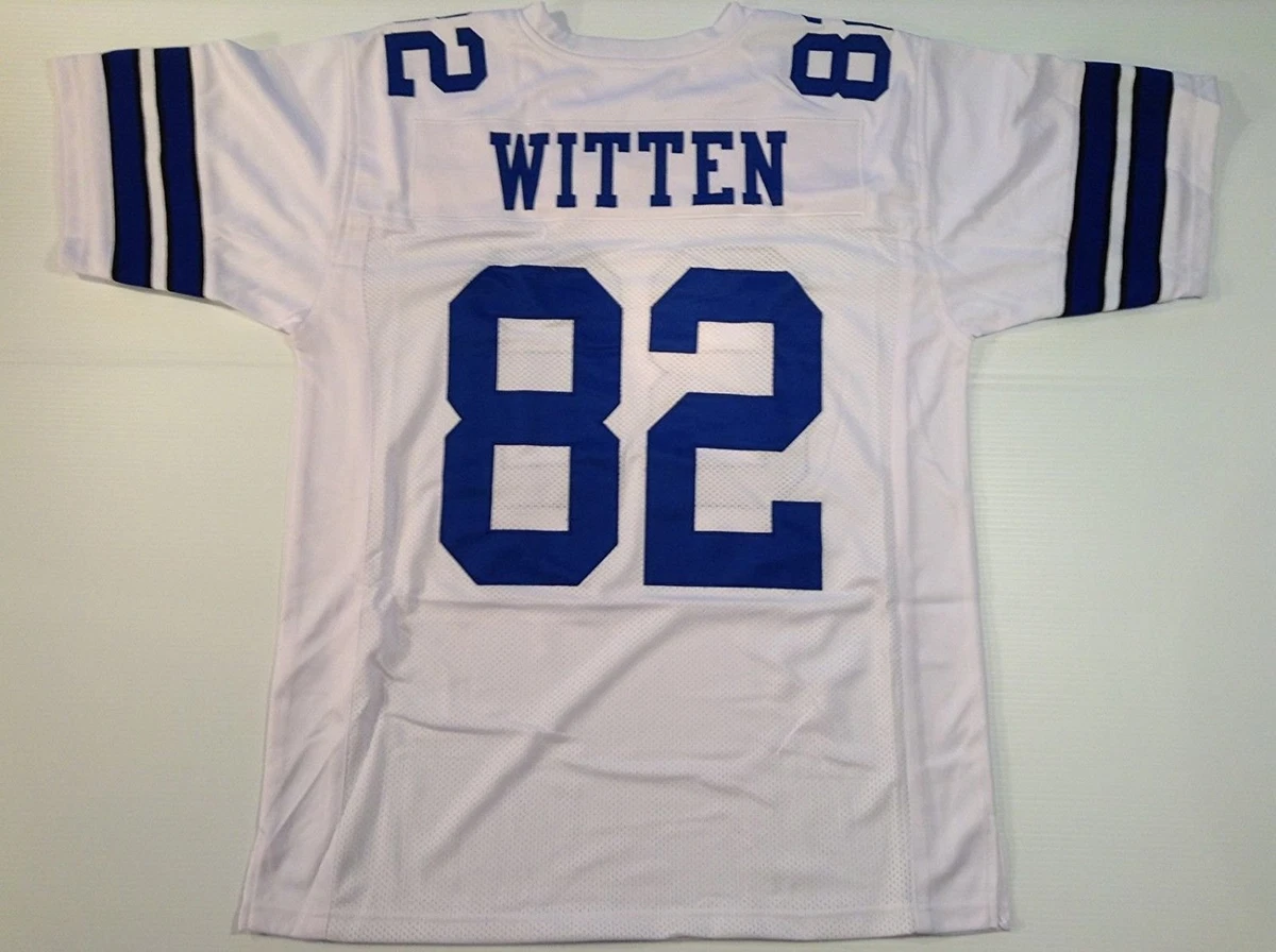 UNSIGNED CUSTOM Sewn Stitched Jason Witten White Jersey M L XL
