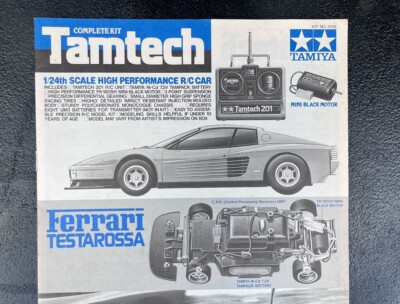 1987 Tamiya Tamtech Ferrari Testarossa 1:24 Complete Kit Manual