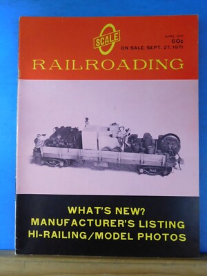 O Scale Railroading 1971 April What's new Ohio Falls Car Co Operating adj to loc