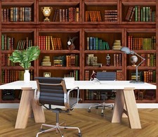 3D Precious Bookshelf I3841 Wallpaper Mural Self-adhesive Removable Sticker Erin