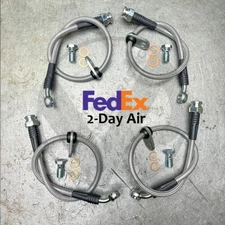 Stainless Steel Front & Rear Brake Line Kit for 88-91 Honda Civic w/rear disc EF