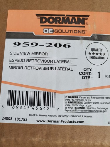 Dorman 959-206 Driver Side Door Mirror Compatible with Select Ford BE5Z17683AA - Picture 2 of 9