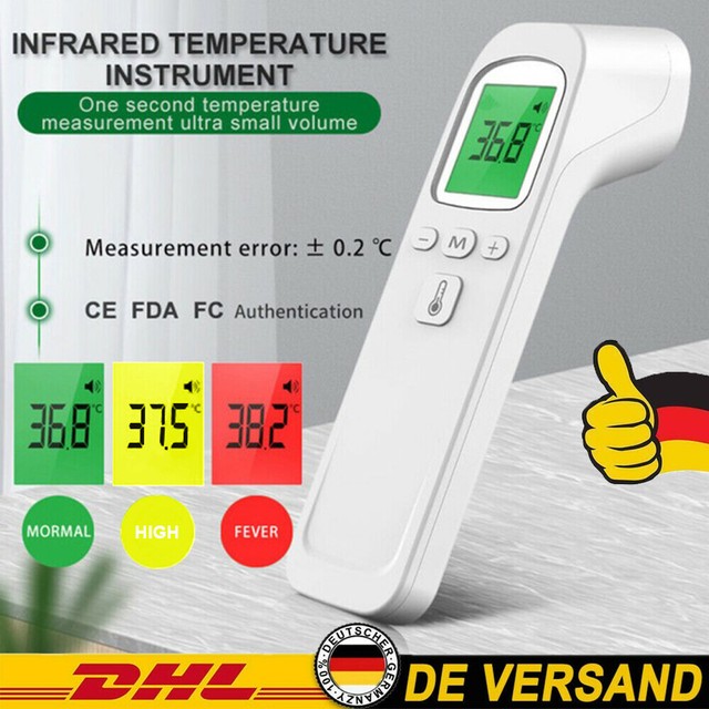 Fieberthermometer Digital Stirnthermometer kontaktlos Fiber messgerät Infrarot Fieberthermometer Digital Stirnthermometer kontaktlos Fiber messgerät Infrarot