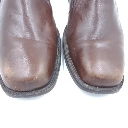 Johnston & Murphy Mens 9.5M Brown Leather Oxford Slip On Dress Shoes Loafers - Picture 2 of 9