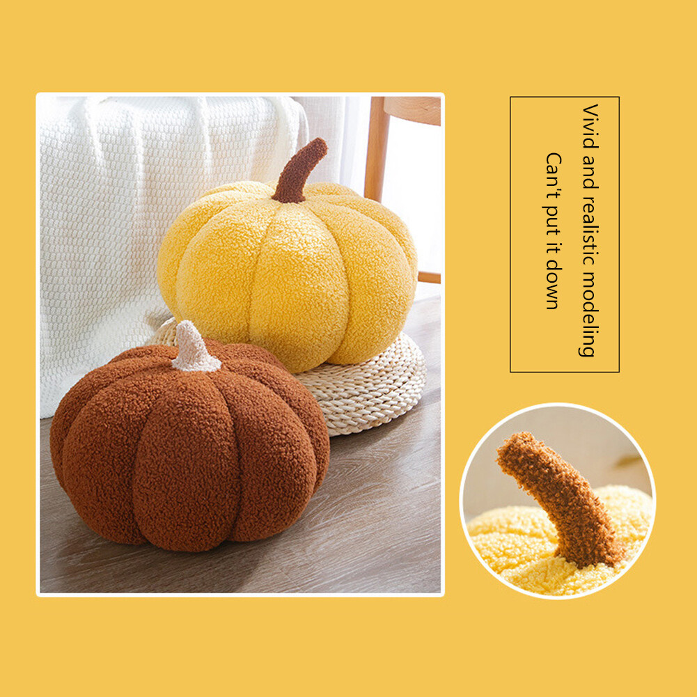 Plush Pumpkin Hug Pillows Cute Sofa Back Cushions Bedroom Baby Soothing
