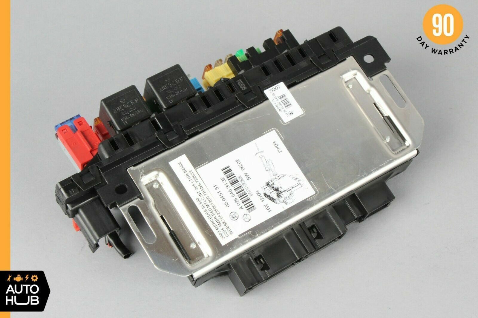 03-12 Mercedes R230 SL500 SL550 SL55 AMG Rear SAM Fuse Box Relay Module OEM