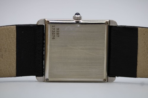 Piaget Tank 23mm 18ct 9287 White Gold Leather Strap - Picture 8 of 12