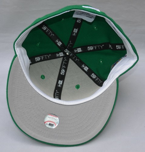New Era 59Fifty Atlanta Braves Green 1999 World Series Hat 7 1/8 Sneaker Town - Picture 11 of 12