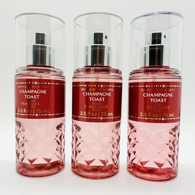 3/BATH & BODY WORKS CHAMPAGNE TOAST TRAVEL SIZE FINE FRAGRANCE