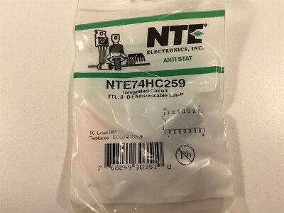 (13) NTE74HC259 Integrated Circuit TTL   High Speed CMOS - Lot of 13