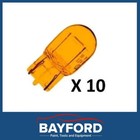 <!--F#f_0-->Small Wedge Park Brake Light Globe 10 pack T-10mm 12V 5W W2.1X9.5D Amber<!--F/-->