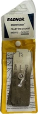 Radnor MG-11 Master Gage Fillet Weld Gage 1/8”- 1” 64002356 Stainless Steel Kit