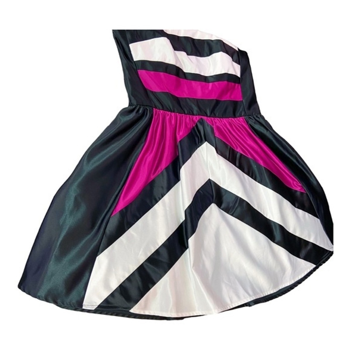 Teeze Me black white strapless 80s fit and flare party mini dress juniors 11 | eBay Teeze Me black white strapless 80s fit and flare party mini dress juniors 11 | eBay