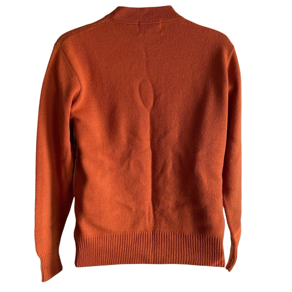 Vintage Arrow Snoopy Knit Sweater Men's Medium Orange Brown 70's Peanuts - Image 4 of 4