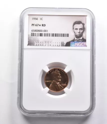 PF67* STAR RD 1956 Lincoln Wheat Cent NGC *4030