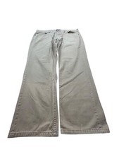 Chaps Mens 37x28 5-Pocket Twill Khaki Dress Pants Casual Trousers Bronze Chino