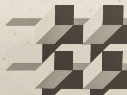 ITALO VIOLANTE SIGNED ORIGINAL LIMITED EDITION ABSTRACT BLOCK SCREEN PRINT 37/50 - Picture 11 of 22