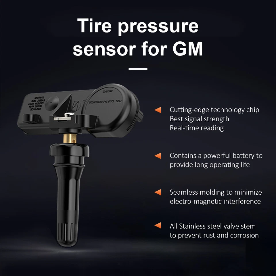 For GM TPMS 13586335 Tire Pressure Sensor For Chevy GMC Buick Set of (4) 315MHz - Imagem 2 de 4