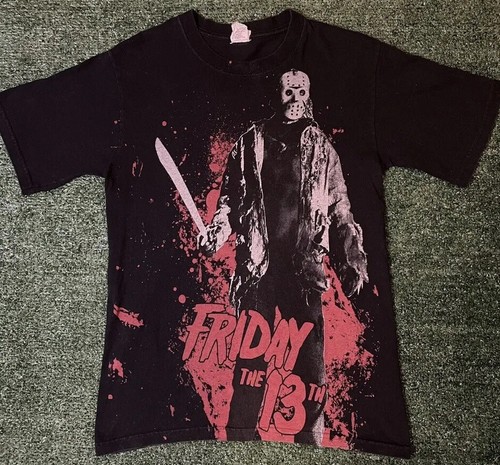 Vintage Freitag der 13. Shirt Jason Horrorfilm Promo Freddy Halloween Saw RAR - Bild 2 von 6
