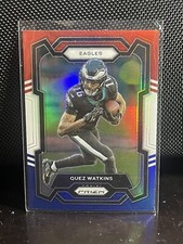 2023 Panini Prizm Red White and Blue #246 Quez Watkins Philadelphia Eagles