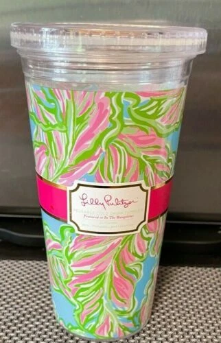 Termos Multicolor Acrílico Lilly Pulitzer y tazas