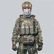 Full Tactical Plate Carrier Kit – 1000D Cordura, Adjustable S–3XL Pixel