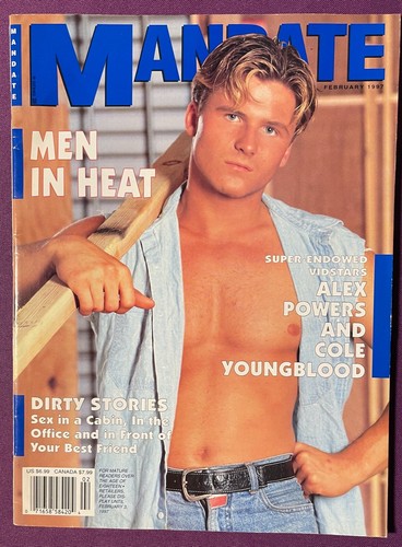 GAY: Vtg Feb 1997 Sexy Male Beefcake Physique Mag MANDATE Alex Powers