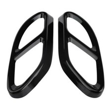2x Auspuffblende Schwarz Auspuff Abdeckung f&uuml;r Benz W205 W213 W212 W246 W176