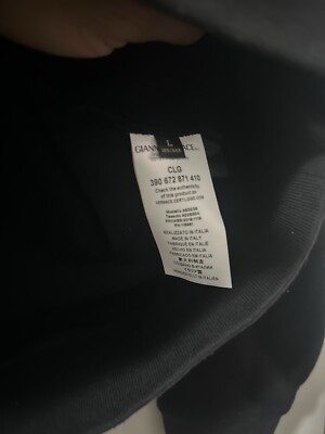 VERSACE x KITH Black Greek Key Logo Hoodie Size: Large (Pre